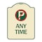 Signmission Anytime No Parking Symbol Heavy-Gauge Aluminum Architectural Sign, 24" x 18", TG-1824-24342 A-DES-TG-1824-24342 - alternate 1